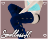 Dark blue high boots