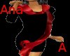Ana-dark red dress