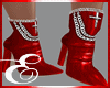 CHAIN BOOTS, RED