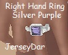 Right Hand Ring Purple
