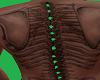 Back Spine Spikes Green