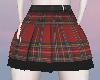 kq | plaid red skirt