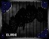 [Ella] Black Flower Band