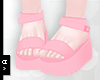 Ⓐ Pink Plat Sandals