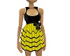 Dress Nina Yellow Black