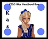 KIDS Blue Headband Bow