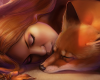 Painting-FoxGirl Slumber