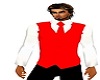 red vest white shirt