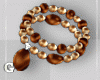 Brown Gold Bracelets
