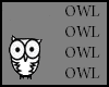 [F] - Owl sticker