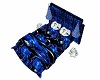 Blue Glass Rose Bed 12po