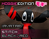 ME|Stitch|Black/Red