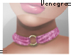 V. Pink velvet choker