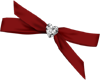 Red bow with diamond 