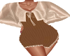 Ami-Cream/Brown Dress