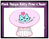 Pink Kitty Pose Chair