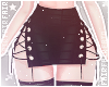 F. Plaid Skirt Black v1