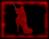 RED SNAKE SKIN BOOTS