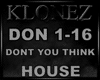 House - Don't You Know
