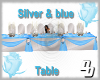 silver &blue wedding tb