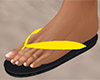 Yellow Flip Flops (F)