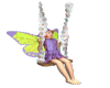 Fairy on swing animated