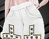 V: Denim pants white