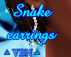Snake earrings diamond