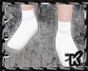 |K| White Socks M