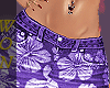 Purple. Flare Jeans