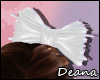 [D] Grey Leather bow