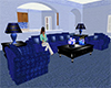 Blue Sofa Set w/Poses