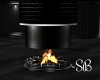 Black Tuxedo Fireplace R