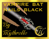 BLACK VAMPIRE BAT NAILS