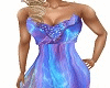 Sexy blue long dress
