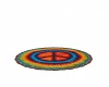 hippy peace sign rug
