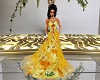 Yellow Elegant Ball Gown