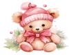 PINK XMAS TEDDY -2