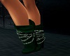 green chained boots