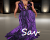 30's Hollywood Gown-Purp