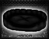 .M. Black Pet Bed