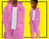 Kids Pink Polo Sweatsuit