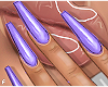 f. plain lilac nails