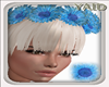 YD Crown Flowers Blue