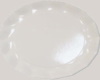 V: White Ceramic Plate