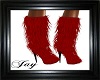 Red Fur Boots