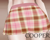 !A pink plaid skirt