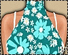 Turquoise Flowers Top