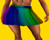 Rainbow Pleated Skirt