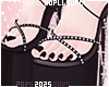 Summer Black Charm Heels